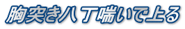 胸突き八丁喘いで上る